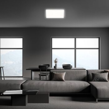 LED stropné svietidlo Slim, hranaté 29,3 x 29,3 cm