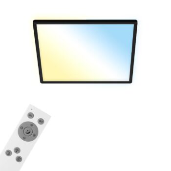 LED stropné svietidlo Slim smart black dim CCT 42x42cm