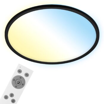 LED stropné svietidlo Slim smart black dim CCT Ø 42 cm
