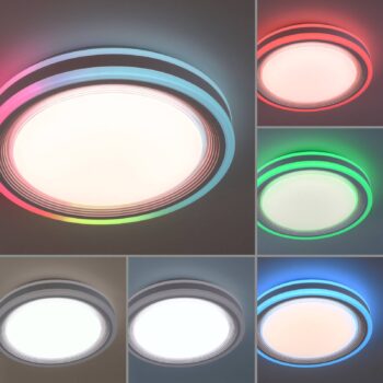LED stropné svietidlo Spheric, CCT, RGB, Ø 40cm