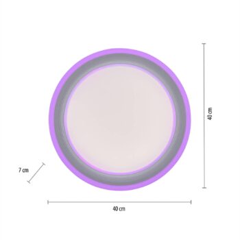 LED stropné svietidlo Spheric, CCT, RGB, Ø 40cm