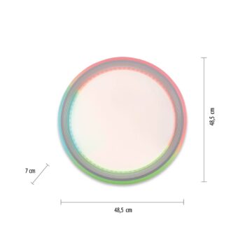 LED stropné svietidlo Spheric, CCT, RGB, Ø 48cm