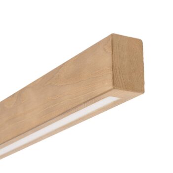 LED stropné svietidlo Teo, borovica, 96 cm, 3000 K