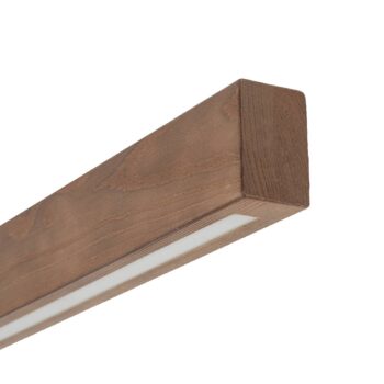LED stropné svietidlo Teo, orech, 96 cm, 3000 K