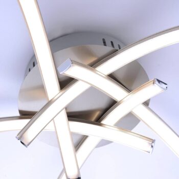 LED stropné svietidlo Valerie 5 plamienkov Ø47cm oceľ