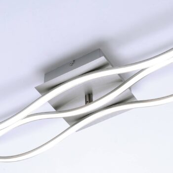 LED stropné svietidlo Wave 3000K 139,5x16cm oceľ