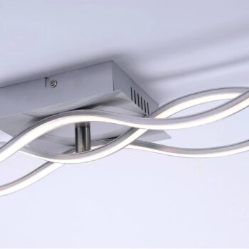 LED stropné svietidlo Wave 3000K 97,5x16cm oceľ