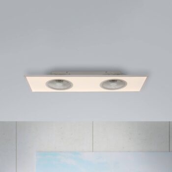 LED stropný ventilátor Flat-Air, CCT, biely, 120x40cm