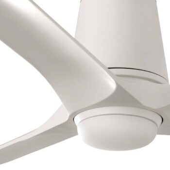 LED stropný ventilátor Hey, biely, DC, tichý, Ø 90 cm, CCT