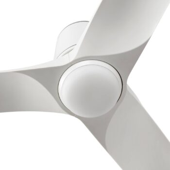 LED stropný ventilátor Hey, biely, DC, tichý, Ø 90 cm, CCT