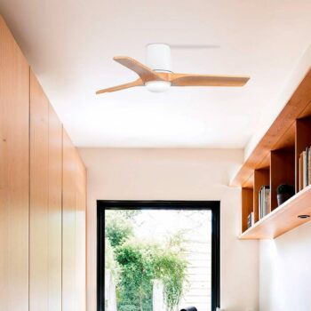 LED stropný ventilátor Heywood S, DC, tichý, Ø 90 cm, CCT
