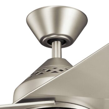LED stropný ventilátor Jade, strieborný, tichý, Ø 152 cm, 60 W