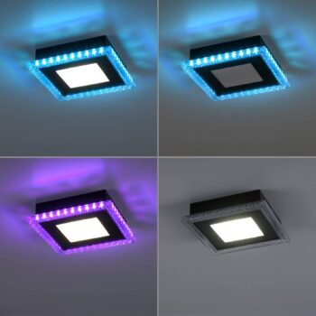 LED svetlo Acri CCT RGB diaľkové ovládanie 20x20cm
