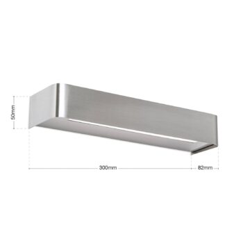LED svetlo Bernhard, up-/downlight, satinovaná