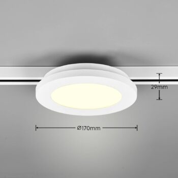 LED svetlo Camillus pre DUOline, biele, Ø 17 cm