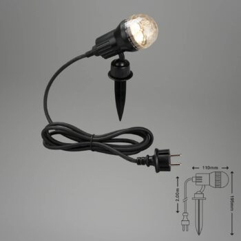 LED svetlo s hrotom do zeme Terra efekt perly IP44