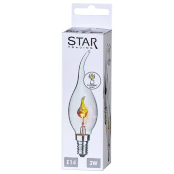 LED sviečka E14 3W s efektom plameňa