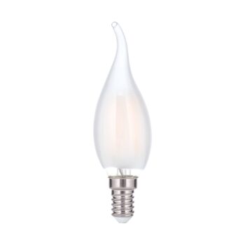 LED sviečka E14 4,5W náraz vetra matná stmieva
