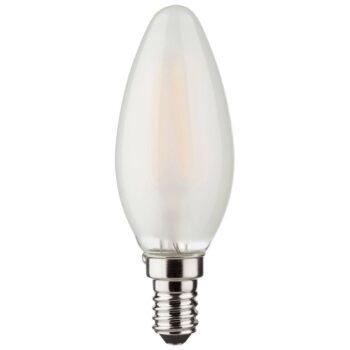 LED sviečka E14 4W 2 700K Set 3 kusov 470 lm matná