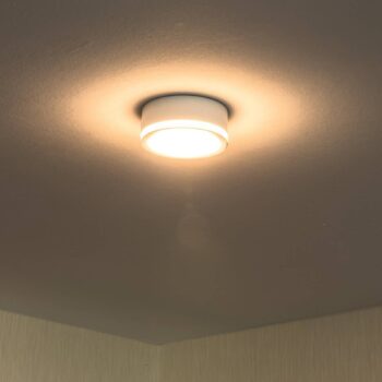 LED svietidlo Aurora, biele, Ø 9,5 cm, 3 000 K