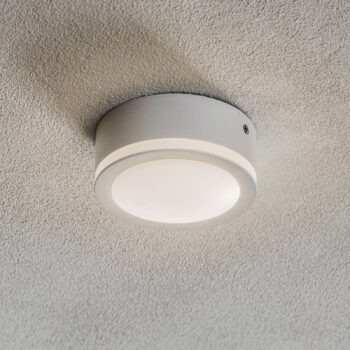 LED svietidlo Aurora, biele, Ø 9,5 cm, 3 000 K