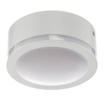 LED svietidlo Aurora, biele, Ø 9,5 cm, 3 000 K