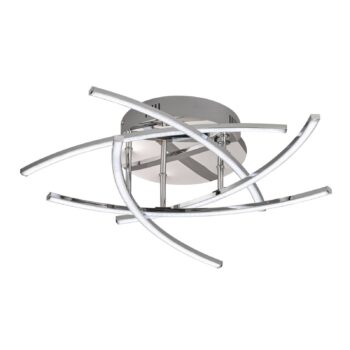 LED svietidlo Cross tunable white, 5pl, chróm