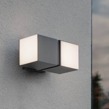 LED svietidlo Cuba 2-pl., antracitová, 3 000 K