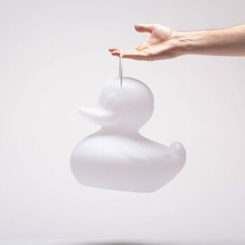 LED-svietidlo DUCK-DUCK S do exteriéru v bielej