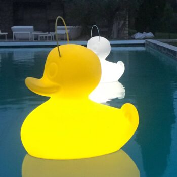 LED svietidlo DUCK-DUCK S do exteriéru v žltej