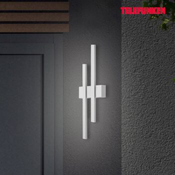 LED svietidlo Graz nepriame 2-pl. strieborná