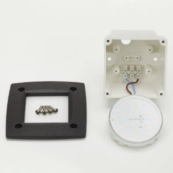 LED svietidlo Leti 100 Square čierne 3W CCT
