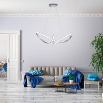 LED svietidlo Melinda 38W stmievateľné oceľovosivá