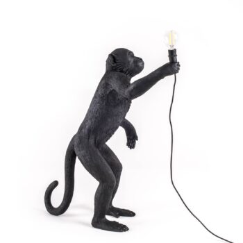 LED svietidlo Monkey Lamp stojacia čierna