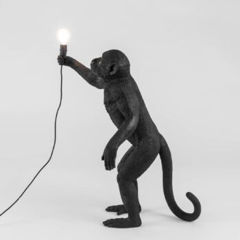 LED svietidlo Monkey Lamp stojacia čierna