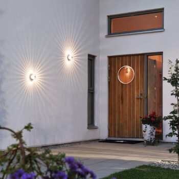 LED svietidlo Monza kruhové strieborné 9 cm