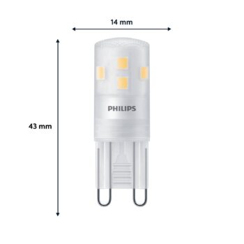 LED svietidlo Philips G9, 1,9 W, 2700 K, nestmievateľné