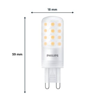 LED svietidlo Philips, G9, 4W, matné, 480lm, 2 700K, stmievateľné