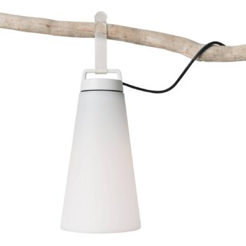 LED svietidlo Sasha, kábel, výška 41 cm, biela