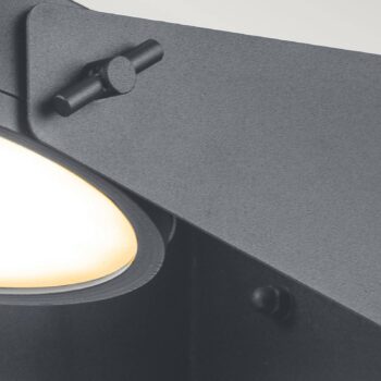 LED svietidlo Zola, nehrdzavejúca oceľ sivá