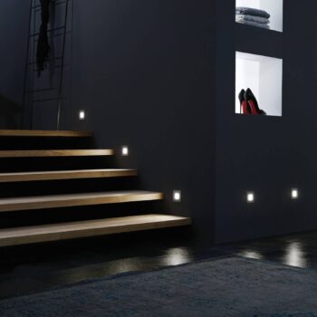 LED svietidlo na montáž do steny Wall F, sivá, 1,8 W, 7,5 x 7,5 cm