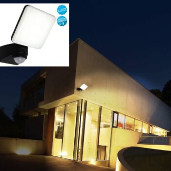 LED vonkajšia nástenná lampa Jaro, snímač/1 svetlo