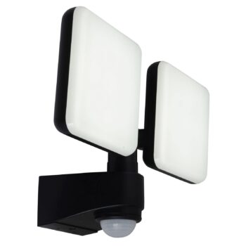 LED vonkajšia nástenná lampa Jaro, snímač/2 svetlá