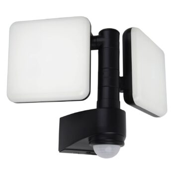 LED vonkajšia nástenná lampa Jaro, snímač/2 svetlá