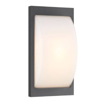 LED vonkajšie nástenné svietidlo 068LED, grafit, nerezová oceľ, 33 cm, IP44