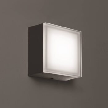 LED vonkajšie nástenné svietidlo 1425 grafit 12,5 x 12,5 cm