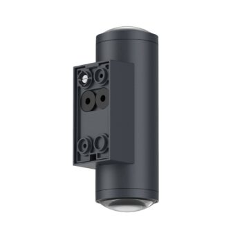 LED vonkajšie nástenné svietidlo 5155, 2 x 4 W, hore & dole, grafit, hliník