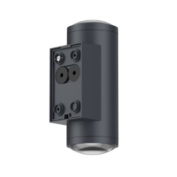 LED vonkajšie nástenné svietidlo 5156, 2 x 9 W, hore & dole, grafit, hliník
