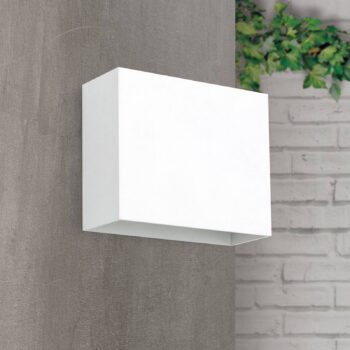 LED vonkajšie nástenné svietidlo Akzent, biela