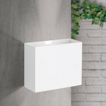 LED vonkajšie nástenné svietidlo Akzent, biela